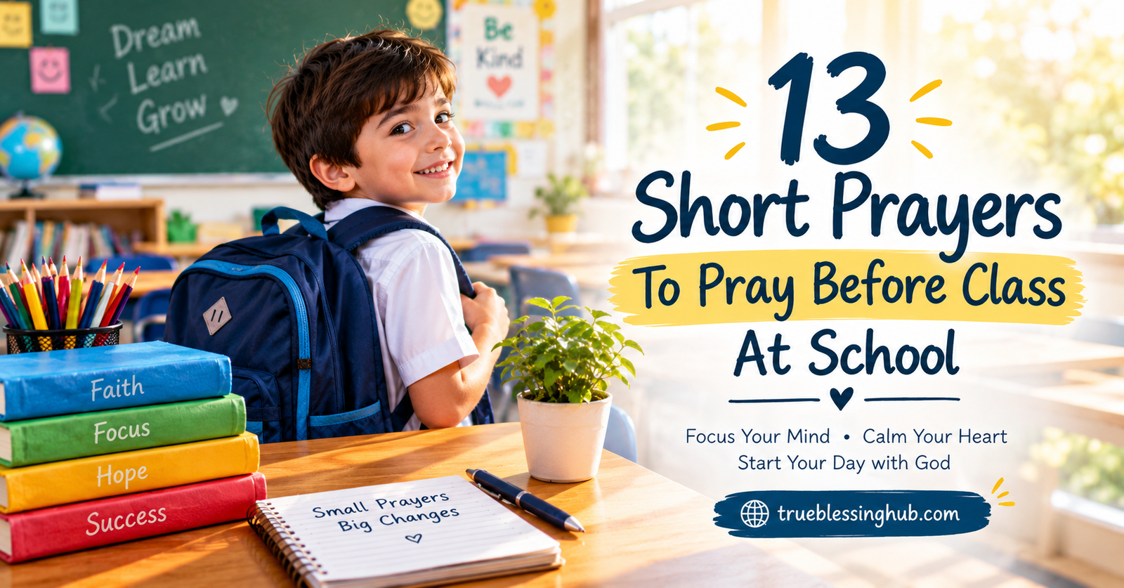 13 Short Prayers To Pray Before Class At School