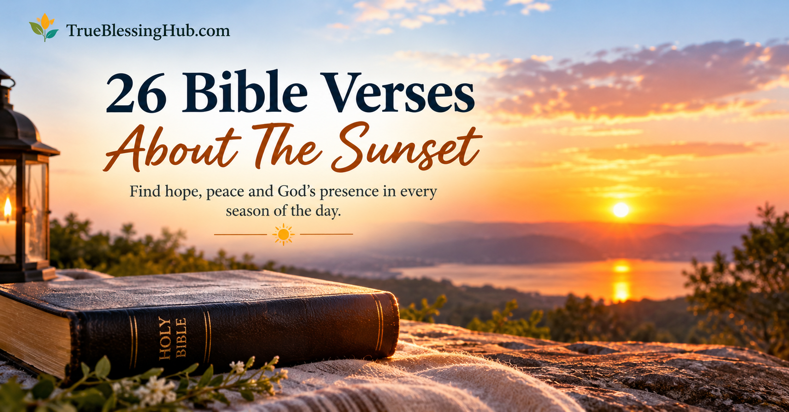 26 Bible Verses About The Sunset